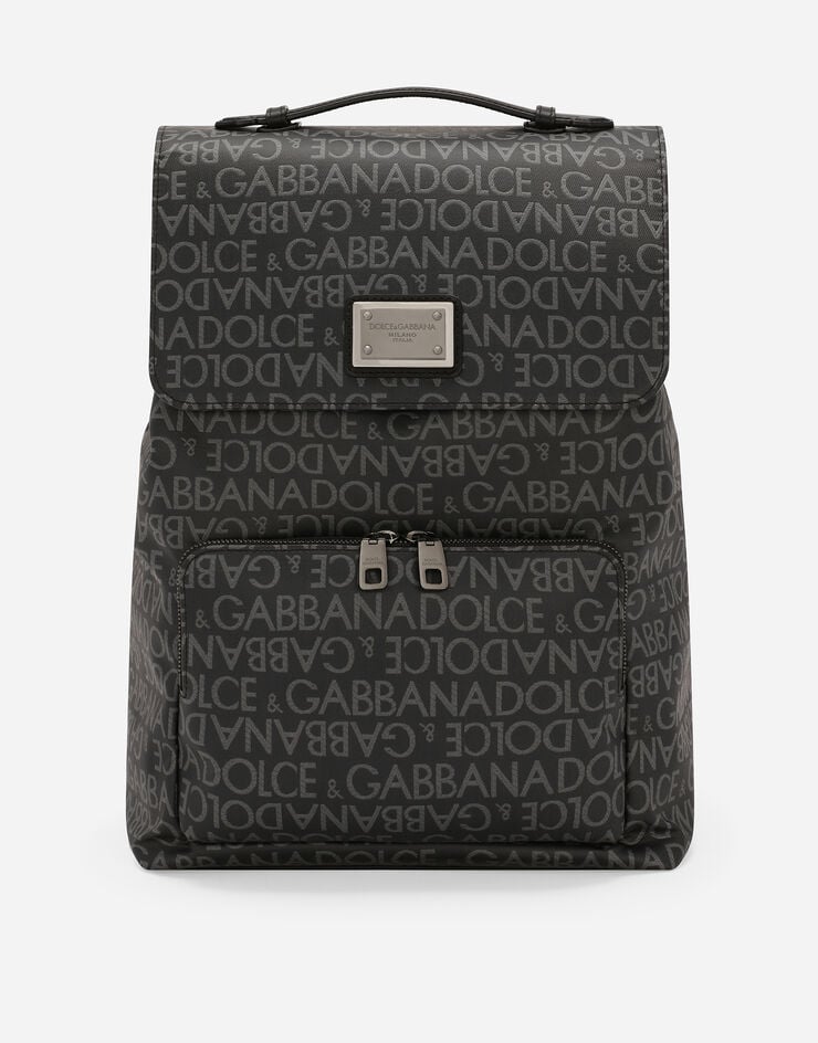 Dolce & Gabbana Mochila de tejido jacquard revestido