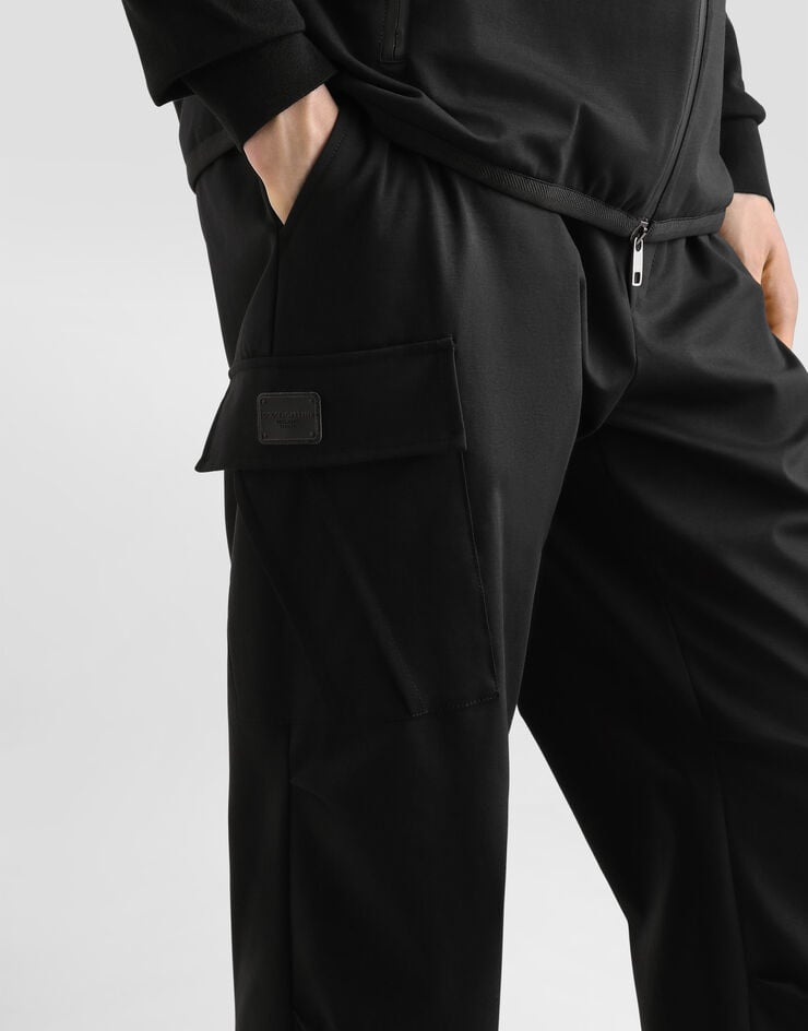 Dolce & Gabbana Pantalón Cargo De Algodón Con Placa