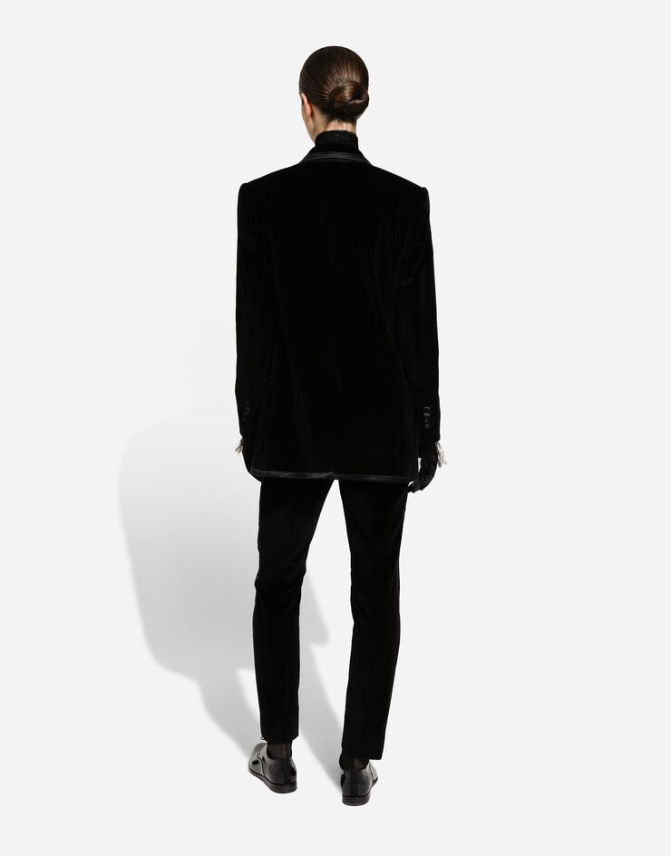 Dolce & Gabbana Pantalón De Esmoquin De Terciopelo