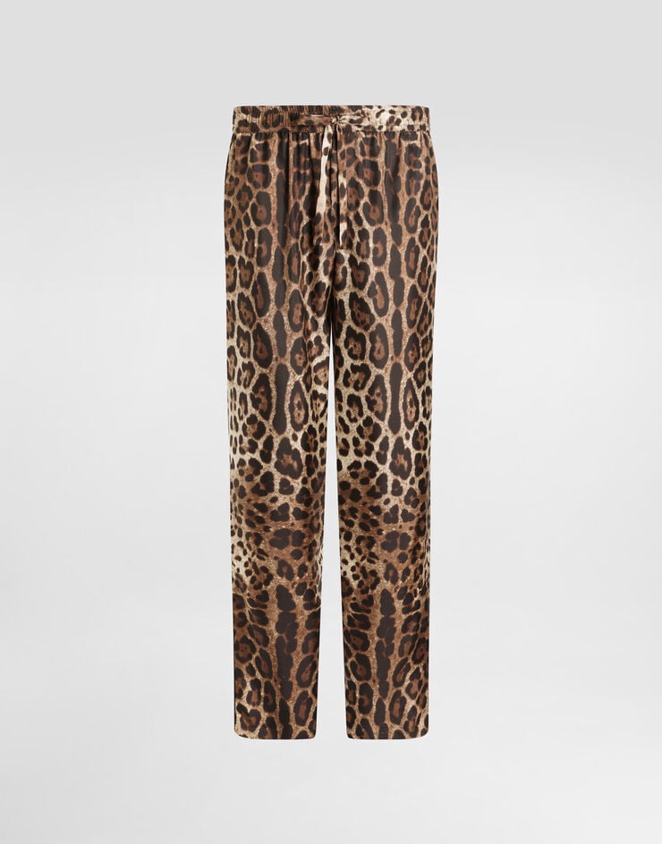 Dolce & Gabbana Pantalón tipo pijama de seda