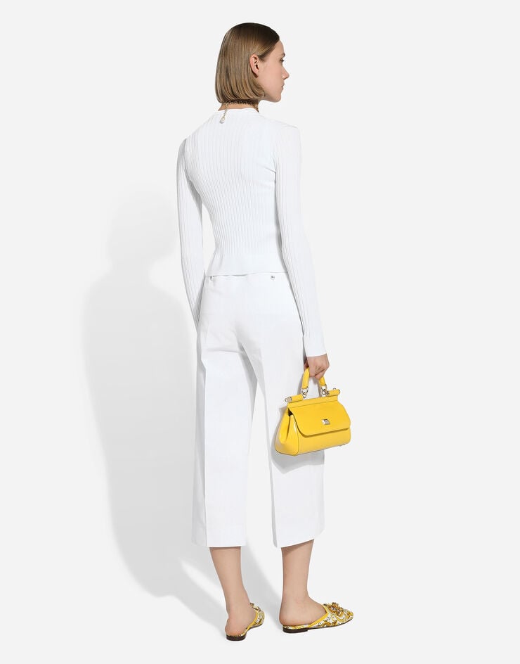 Dolce & Gabbana Pantalones Culotte De Gabardina