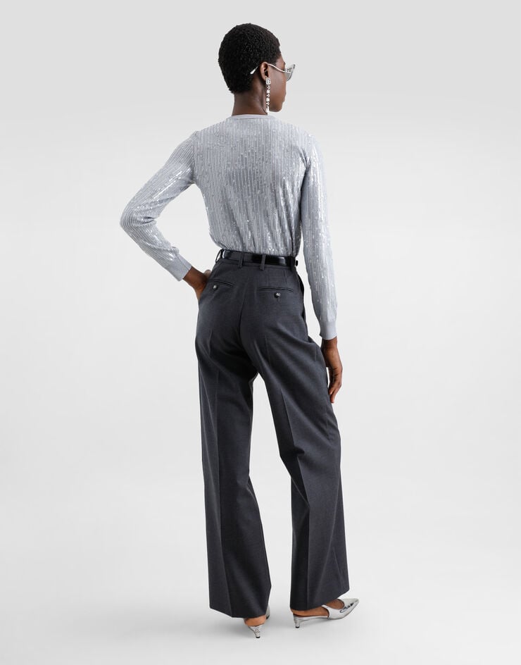 Dolce & Gabbana Pantalones De Tela De Lana