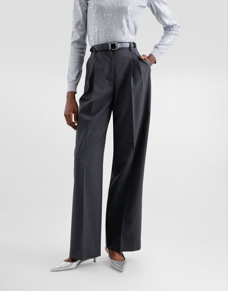 Dolce & Gabbana Pantalones De Tela De Lana