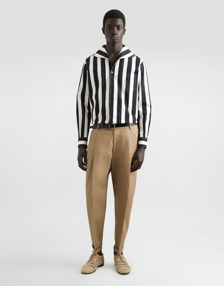 Dolce & Gabbana Pantalones De Tela De Lino