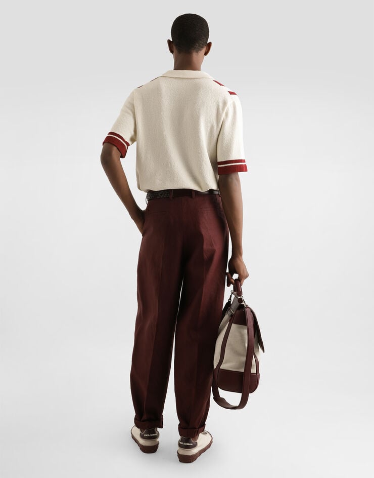 Dolce & Gabbana Pantalones De Tela De Lino