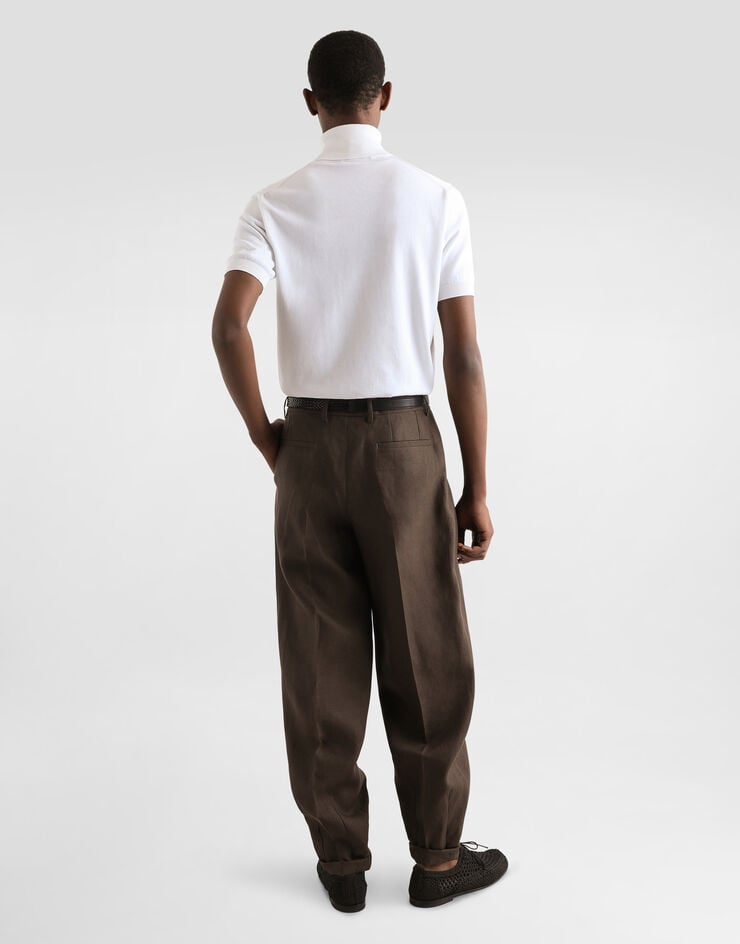 Dolce & Gabbana Pantalones De Tela De Lino