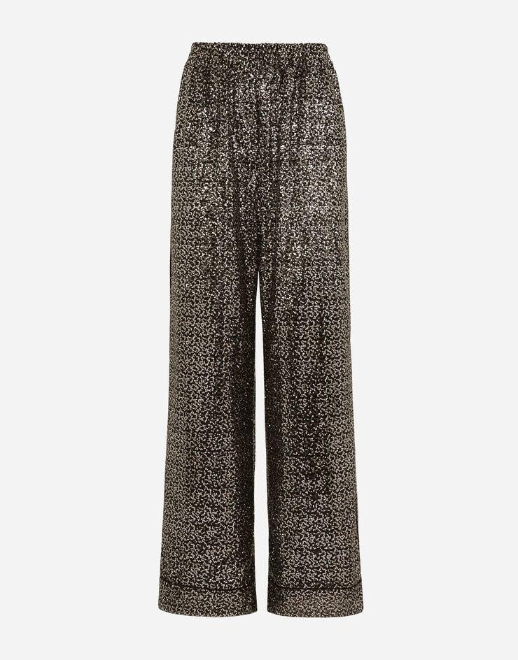 Dolce & Gabbana Pantalones pijama de lentejuelas
