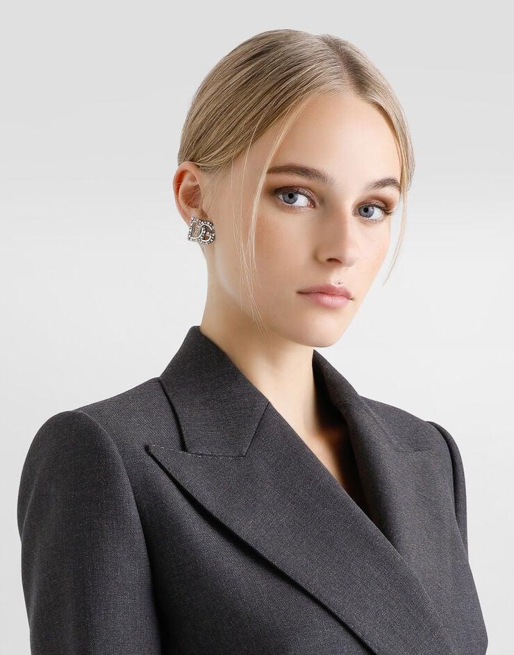 Dolce & Gabbana Pendientes Con Logotipo DG En Strass