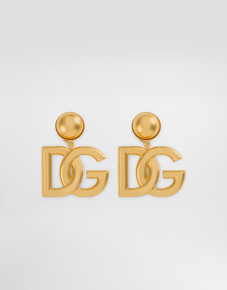 Dolce & Gabbana Pendientes de clip con logotipo DG