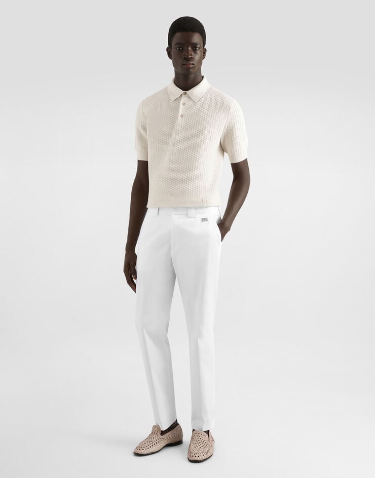 Dolce & Gabbana Polo De Algodón Con Logotipo Bordado