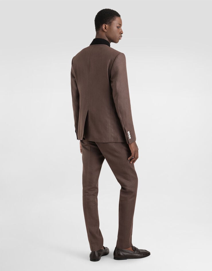 Dolce & Gabbana Polo De Seda Con Logotipo Bordado