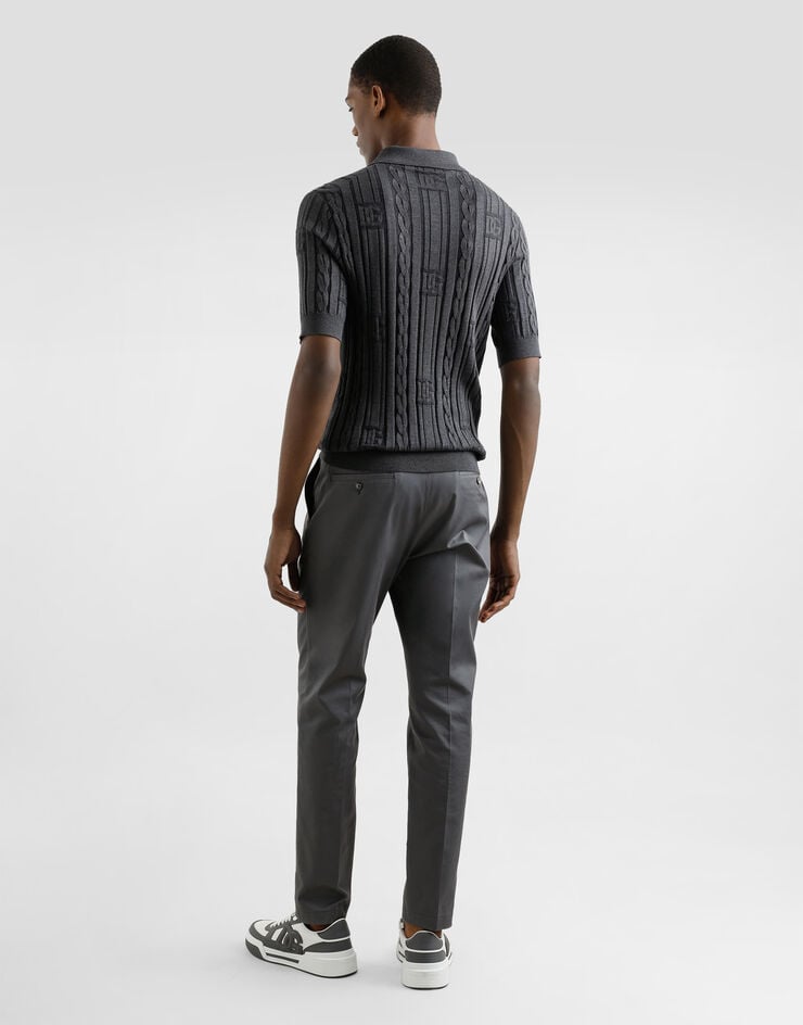 Dolce & Gabbana Polo De Seda Y Algodón