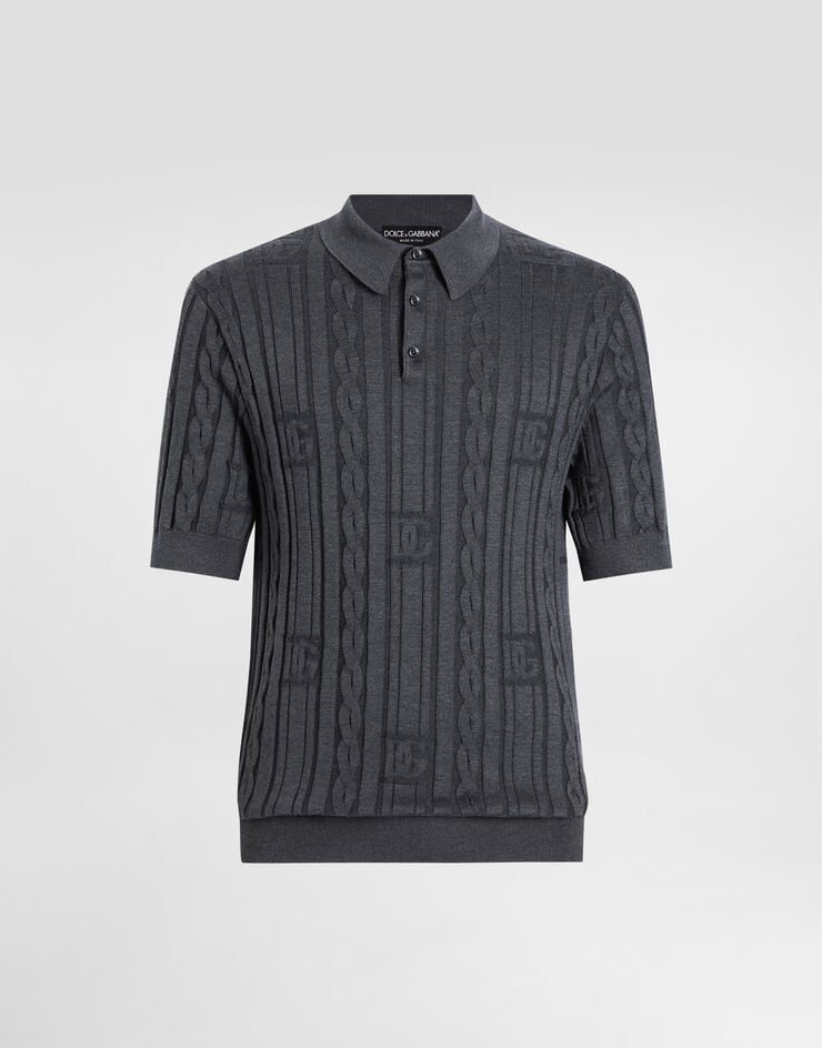 Dolce & Gabbana Polo de seda y algodón