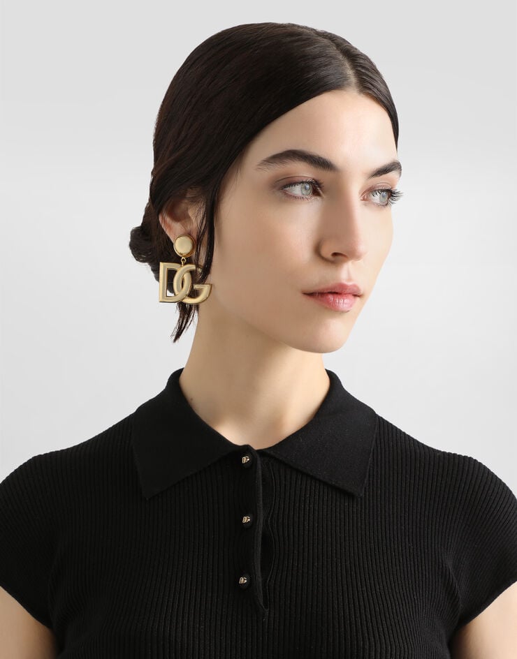 Dolce & Gabbana Polo De Viscosa Acanalada