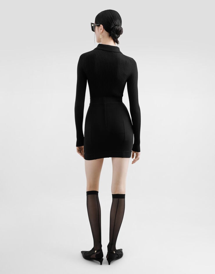 Dolce & Gabbana Polo En Canalé De Lana