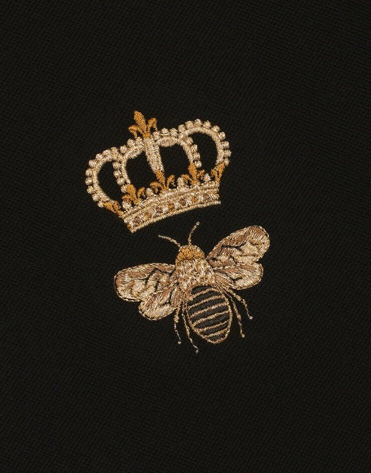 Dolce & Gabbana Polo En Piqué De Algodón Con Bordado