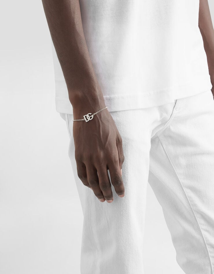 Dolce & Gabbana Pulsera Con Cadena Y Logotipo DG