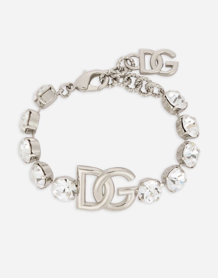 Dolce & Gabbana Pulsera con strass y logotipo DG