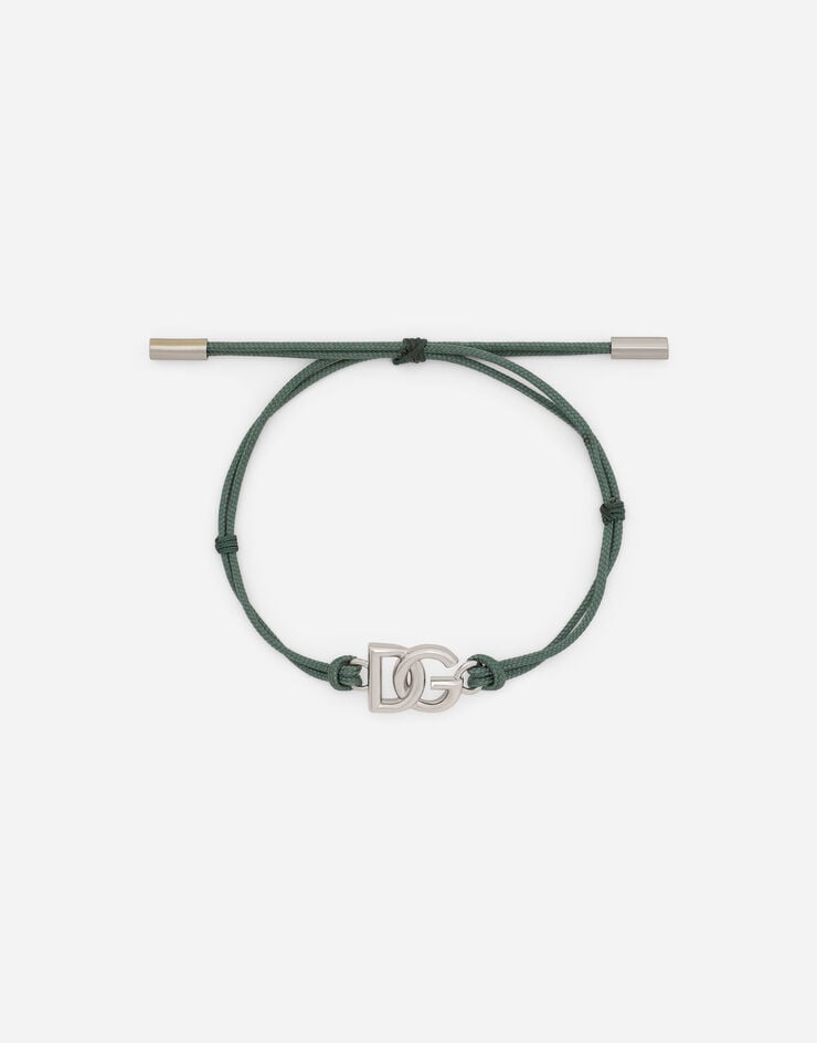 Dolce & Gabbana Pulsera de cuerda con logotipo DG