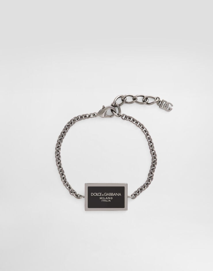 Dolce & Gabbana Pulsera de metal con logotipo