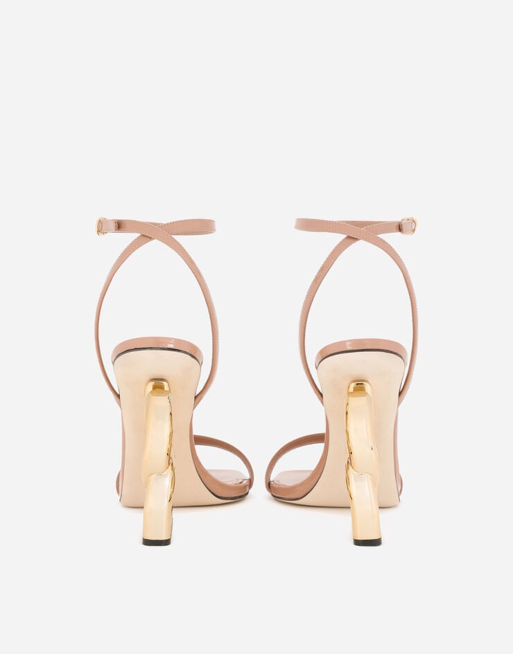 Dolce & Gabbana Sandalia De Charol Con Tacón 3.5