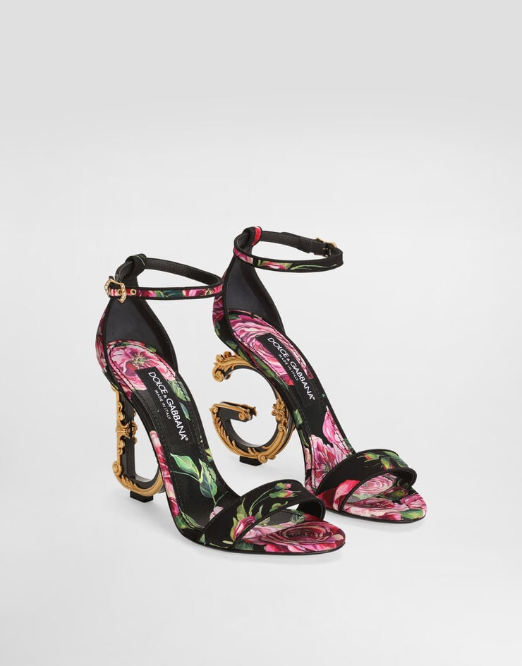 Dolce & Gabbana Sandalia DG Barocco De Raso
