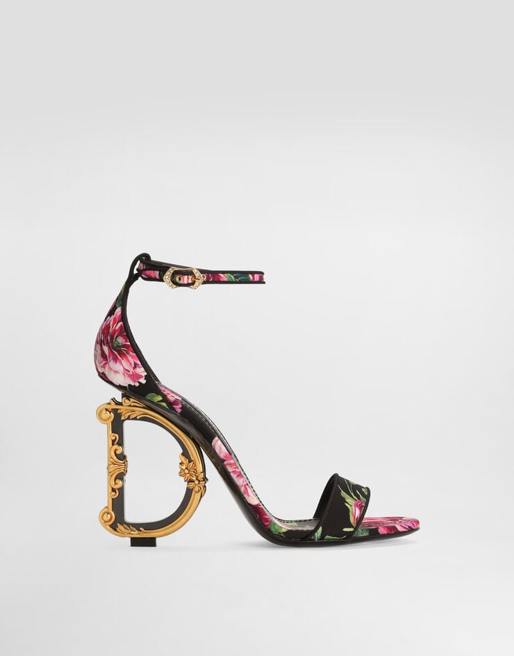 Dolce & Gabbana Sandalia DG Barocco de raso