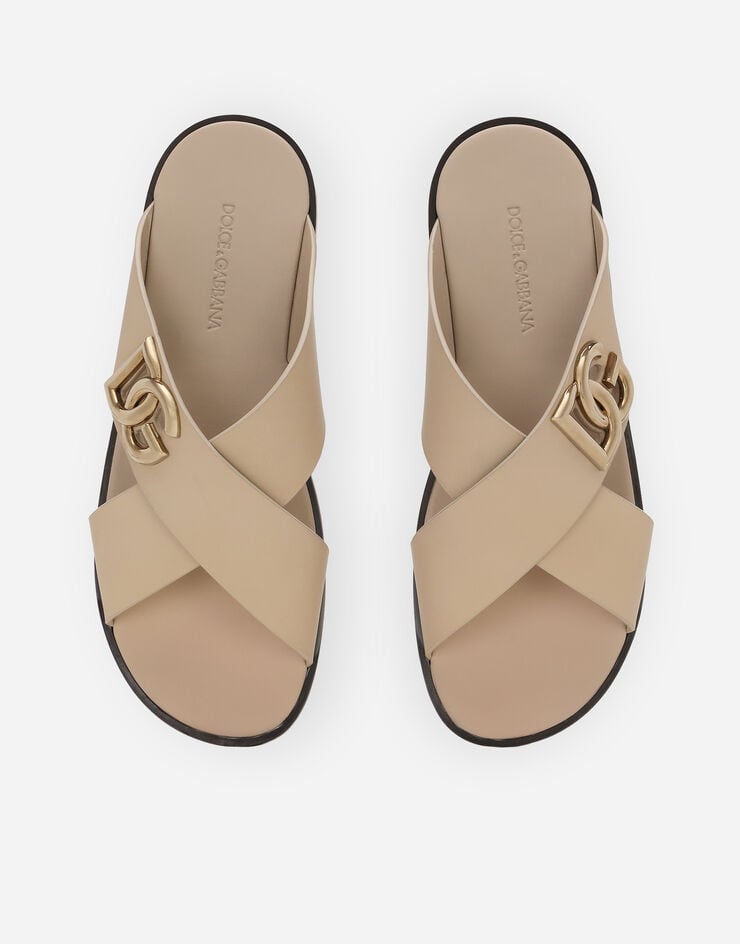 Dolce & Gabbana Sandalia En Piel De Becerro