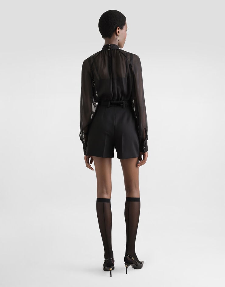 Dolce & Gabbana Shorts De Gabardina De Lana