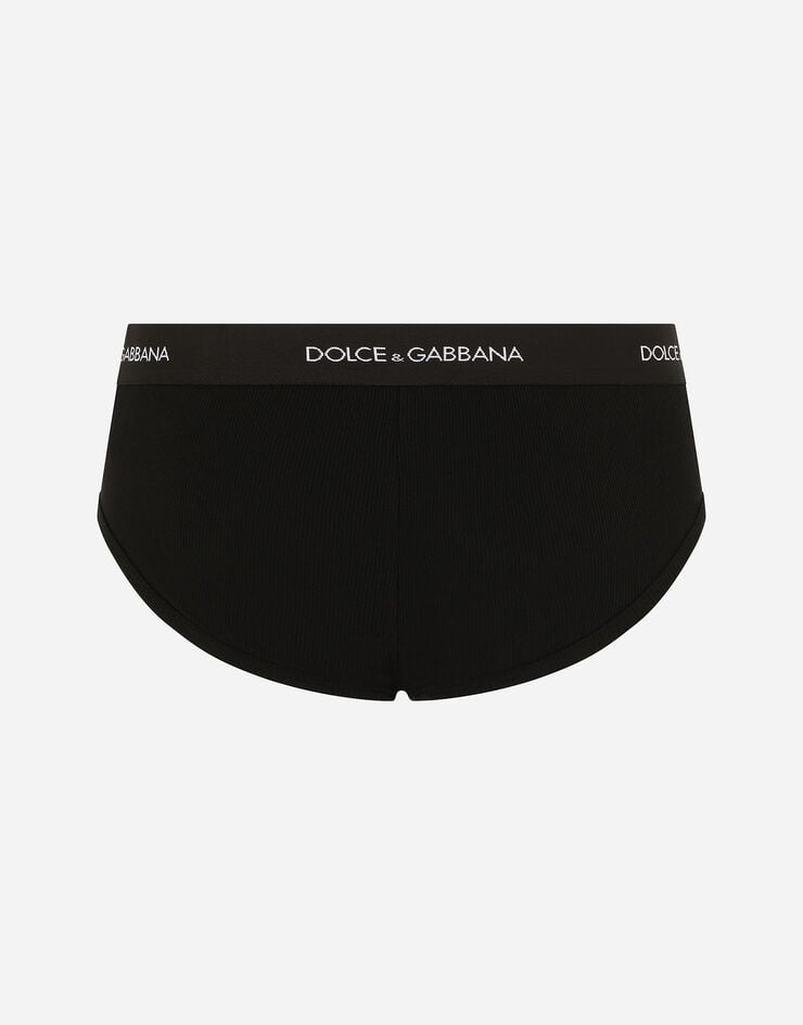 Dolce & Gabbana Slip Brando De Algodón Acanalado