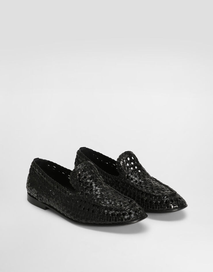 Dolce & Gabbana Slipper En Piel De Cabra Brillante