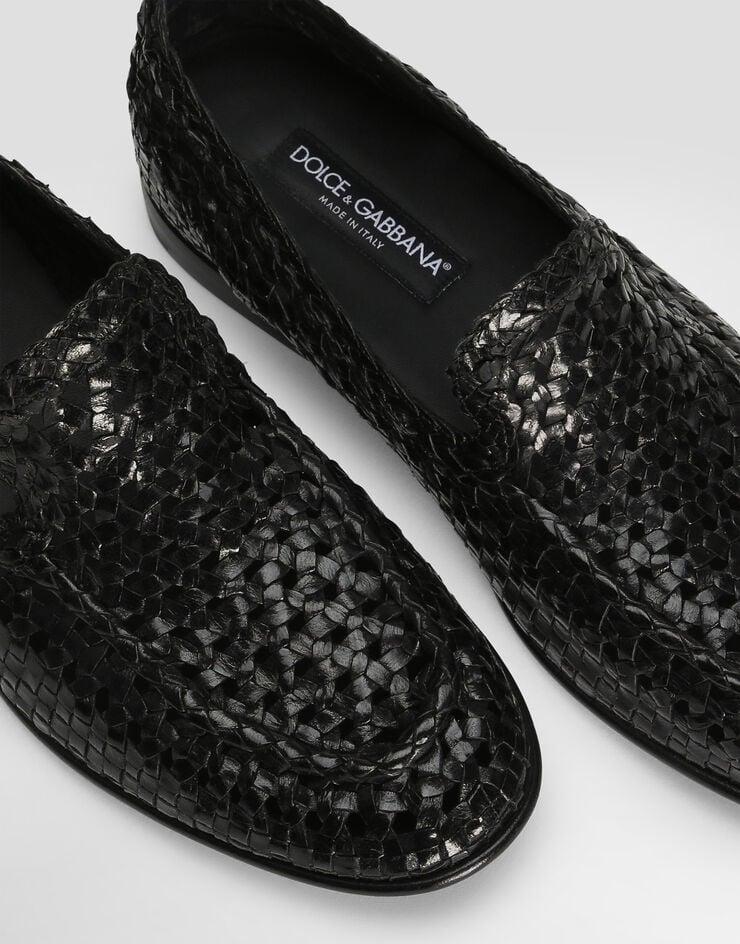 Dolce & Gabbana Slipper En Piel De Cabra Brillante