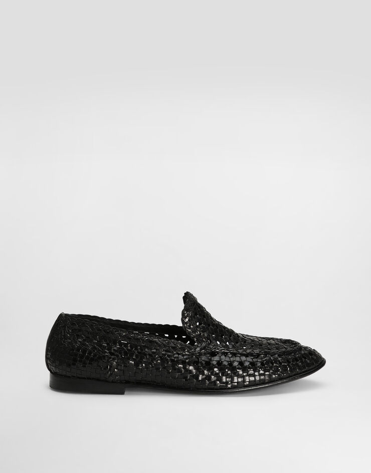 Dolce & Gabbana Slipper en piel de cabra brillante
