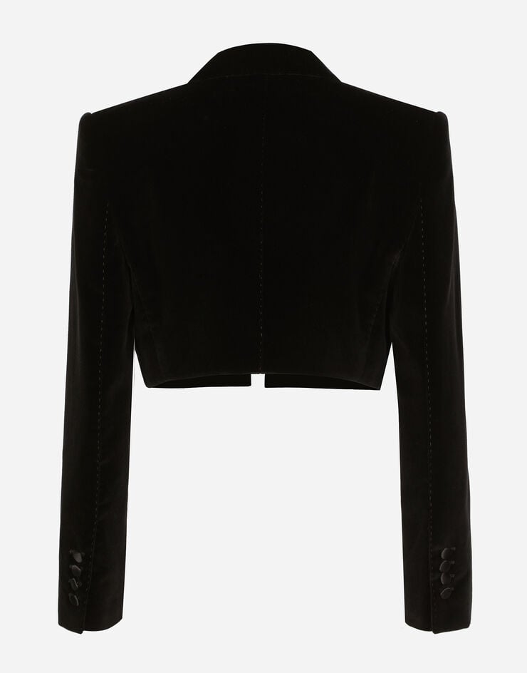 Dolce & Gabbana Spencer Tipo Esmoquin De Terciopelo