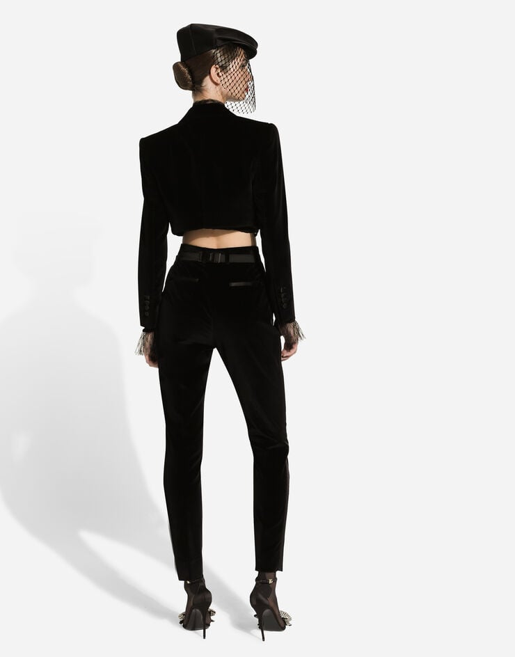 Dolce & Gabbana Spencer Tipo Esmoquin De Terciopelo