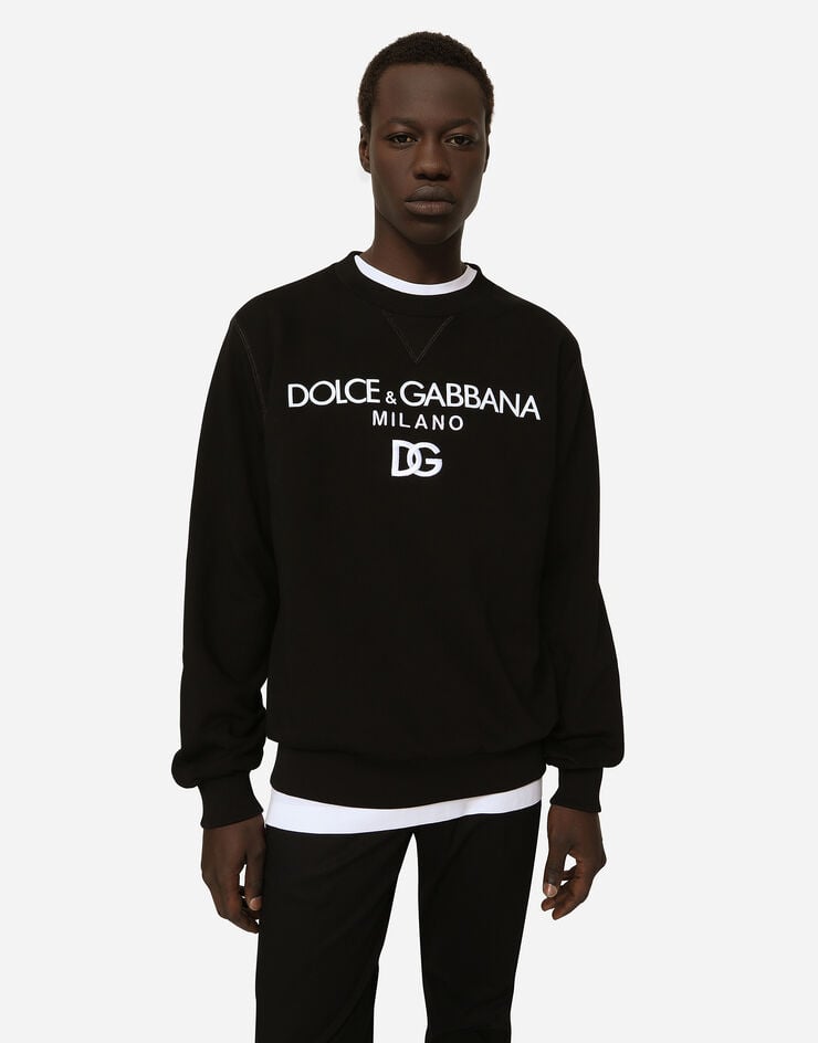 Dolce & Gabbana Sudadera De Punto Con DG Bordado