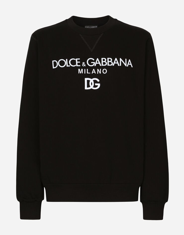 Dolce & Gabbana Sudadera de punto con DG bordado