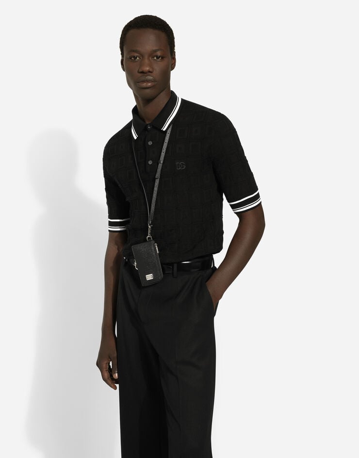 Dolce & Gabbana Tarjetero En Piel De Becerro