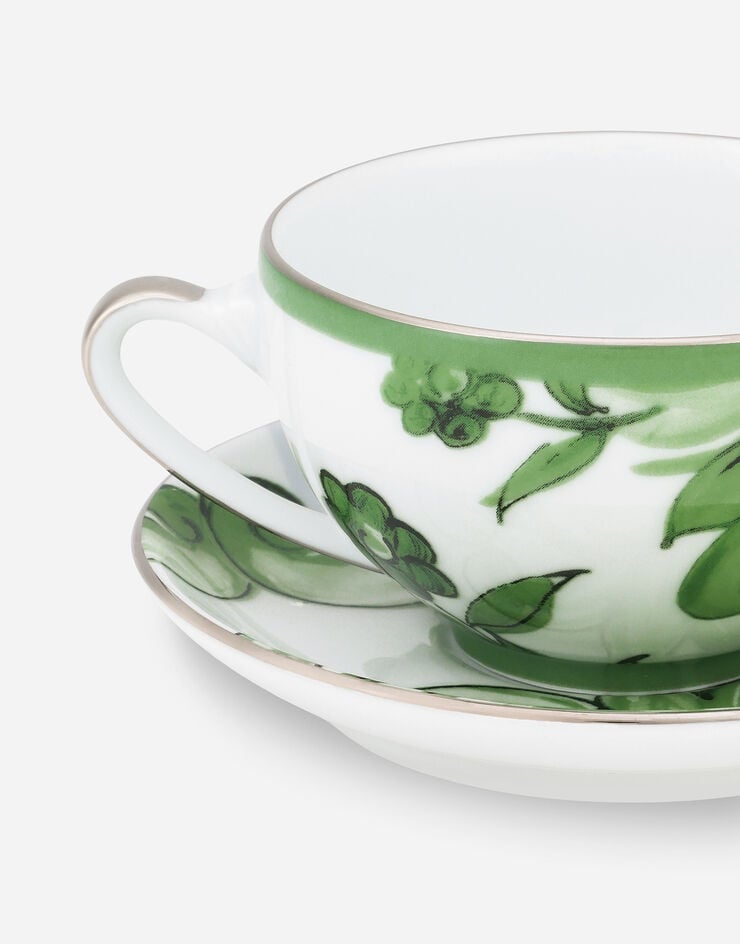 Dolce & Gabbana Taza De Té Con Platillo De Porcelana