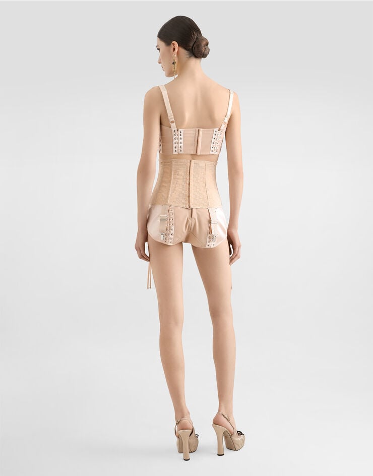 Dolce & Gabbana Top Bralette Con Detalles Corseteros