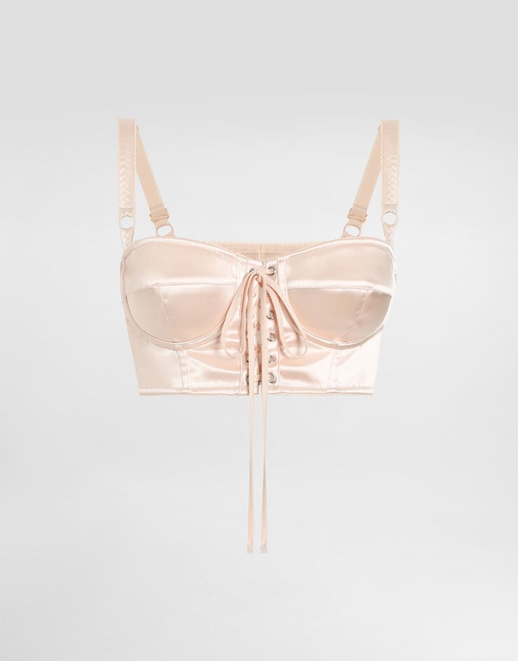 Dolce & Gabbana Top bralette con detalles corseteros