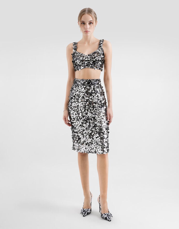 Dolce & Gabbana Top Bralette De Lentejuelas