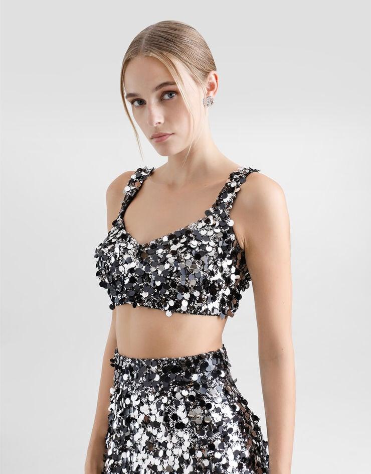 Dolce & Gabbana Top Bralette De Lentejuelas