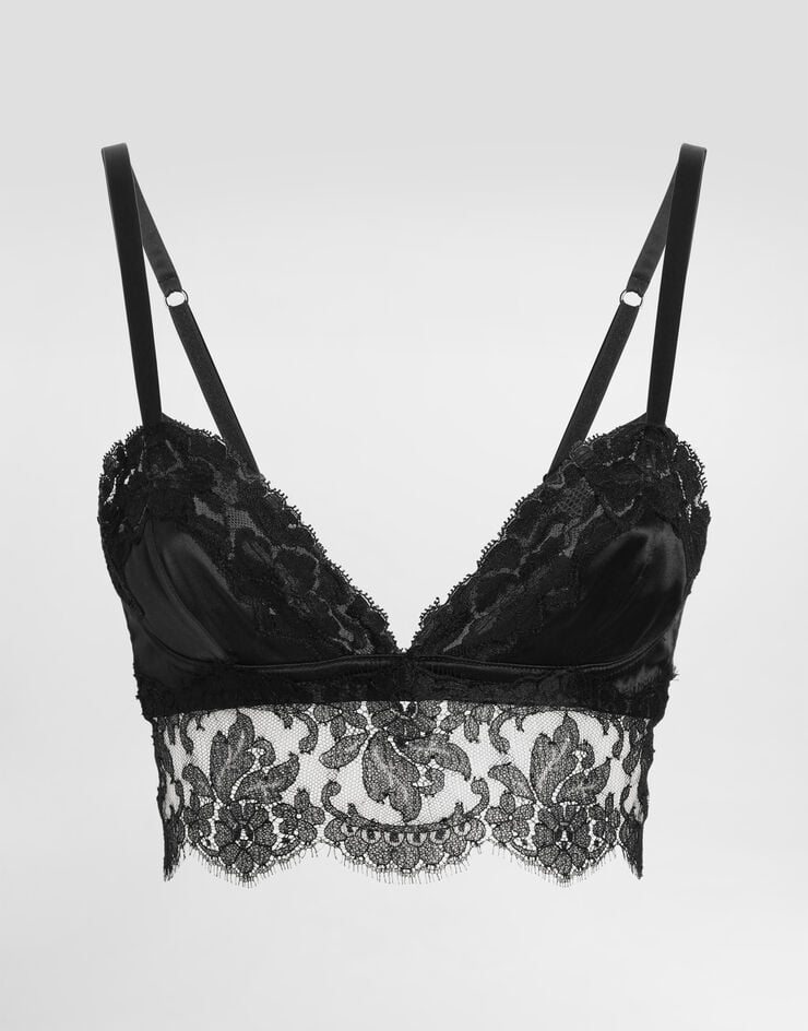 Dolce & Gabbana Top estilo bralette de raso y encaje