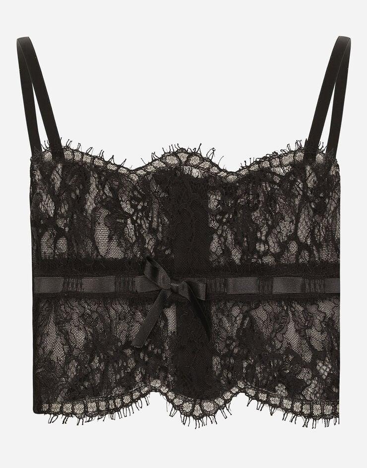 Dolce & Gabbana Top Lencero De Encaje