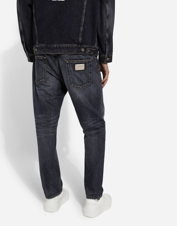 Dolce & Gabbana Vaqueros Loose De Denim Azul