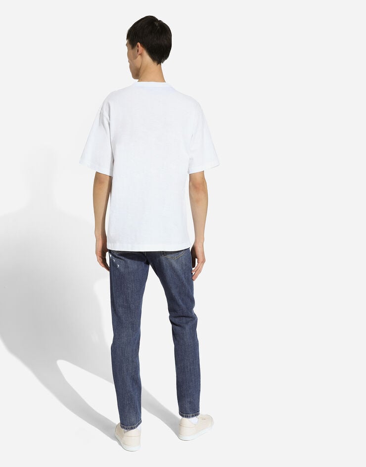 Dolce & Gabbana Vaqueros Slim De Denim Elástico Azul