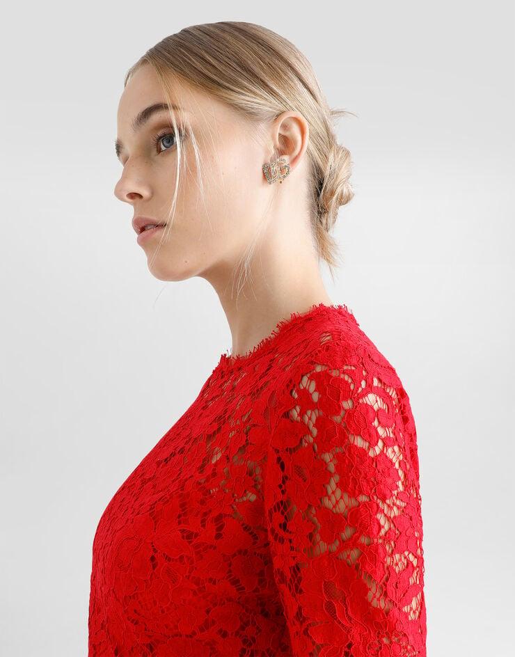 Dolce & Gabbana Vestido Corto De Encaje