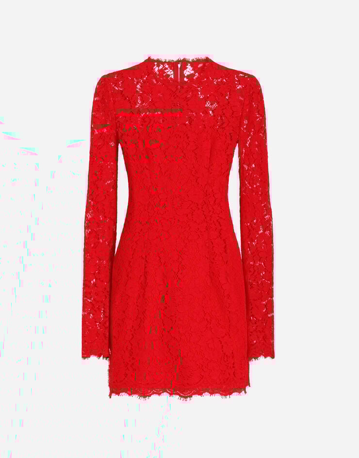 Dolce & Gabbana Vestido Corto De Encaje