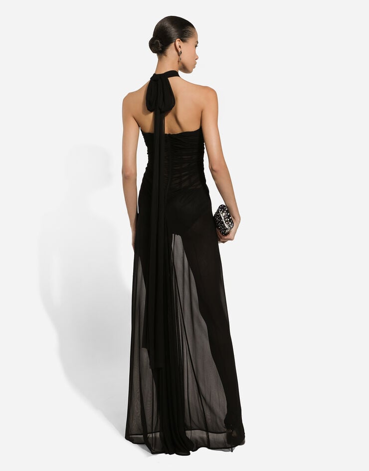 Dolce & Gabbana Vestido Largo De Organdí Ligero